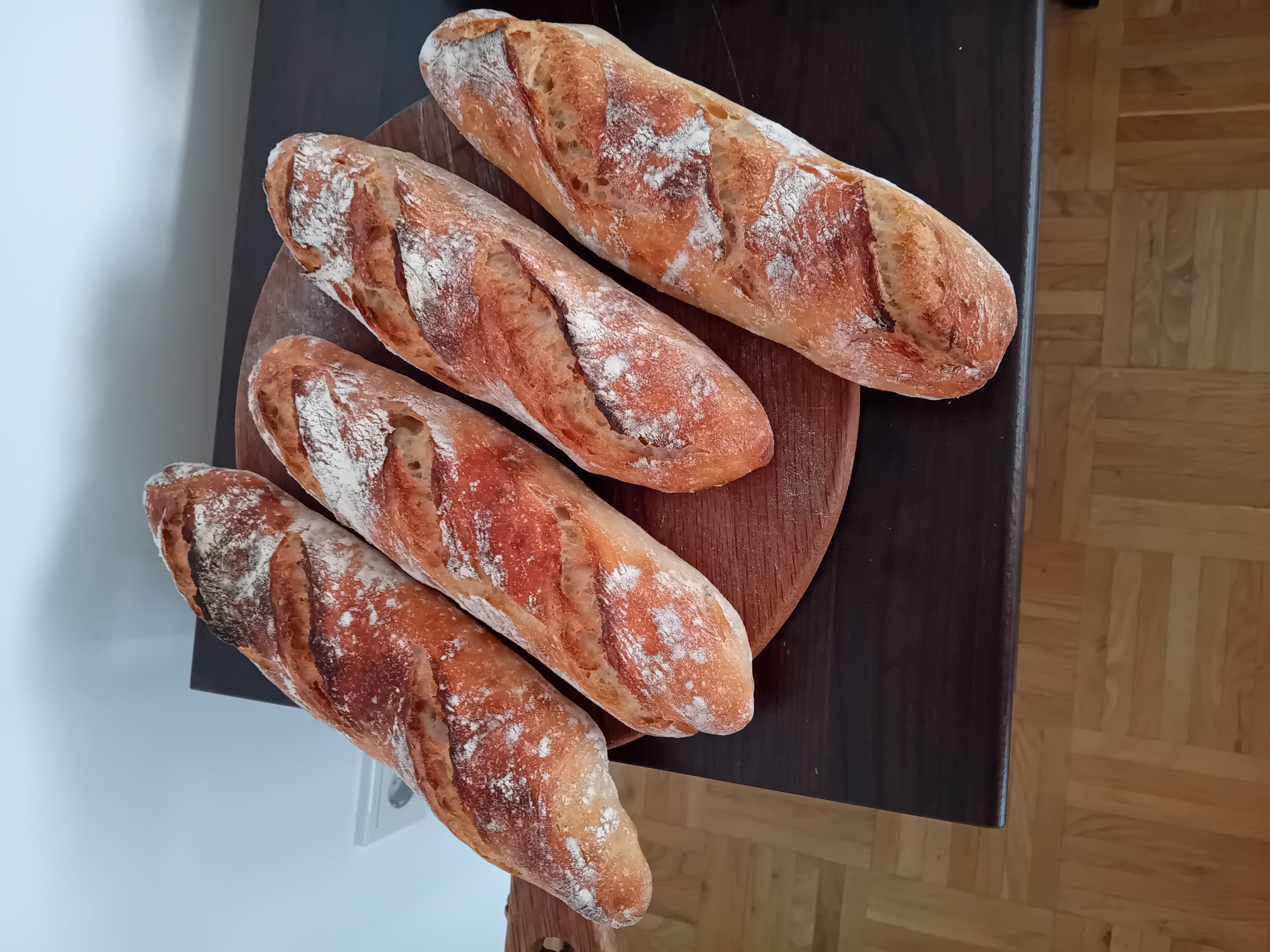 Warm baguettes